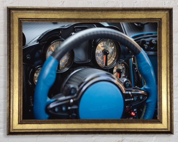 Centre console motor car Framed Print