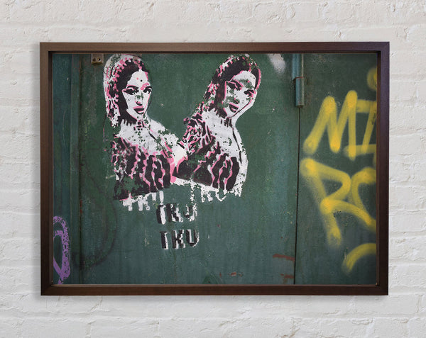 Indian graffiti Framed Print
