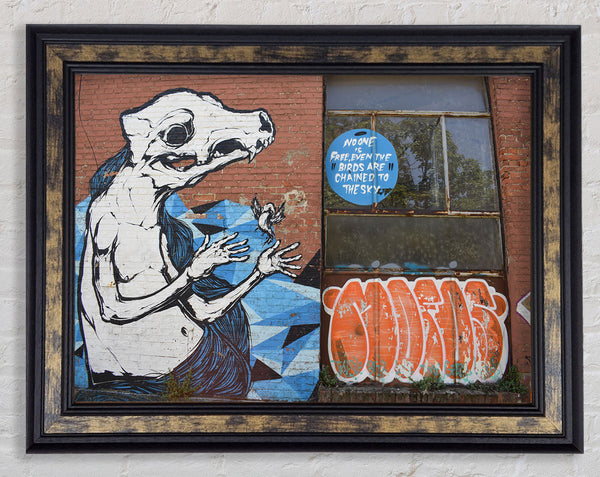 Big statement graffiti Framed Print