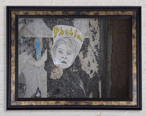 Phobia of street art Framed Print
