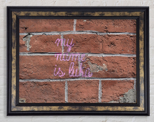 Handrawn street art Framed Print