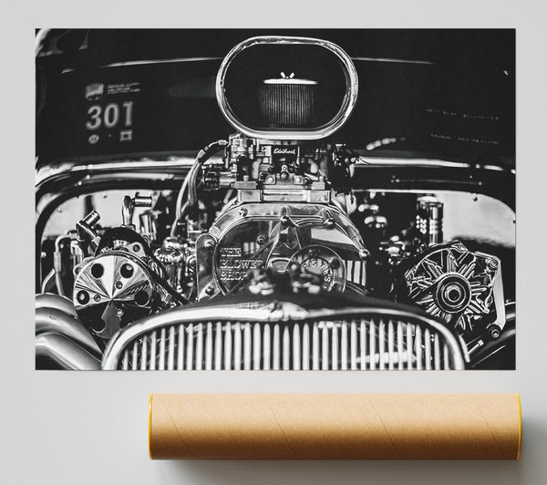 Huge Block Engine Giclee Print