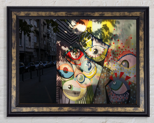Eyes are always watching Framed Print