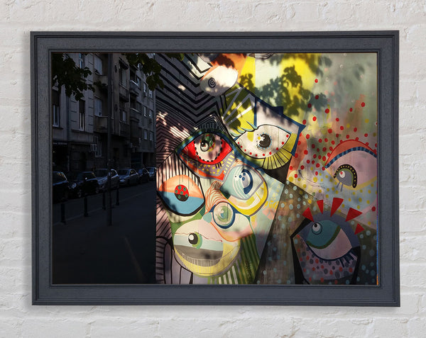 Eyes are always watching Framed Print