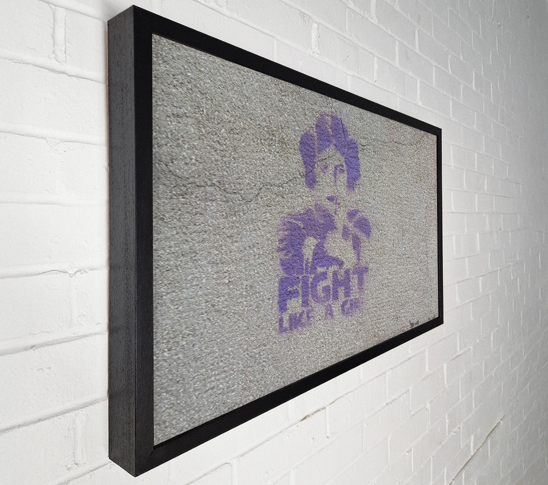  A Canvas Print of Star wars fight like a girl Canvas Art