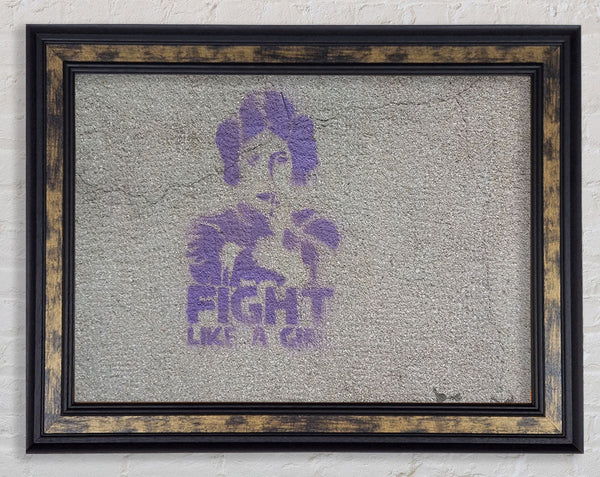 Star wars fight like a girl Framed Print