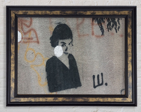 Graffiti idol Framed Print