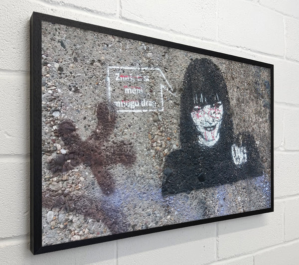 Creepy woman art