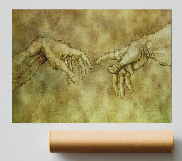 Hands Of Power Meeting Giclee Print