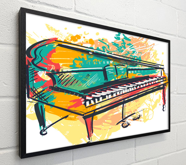 Grand piano in colour