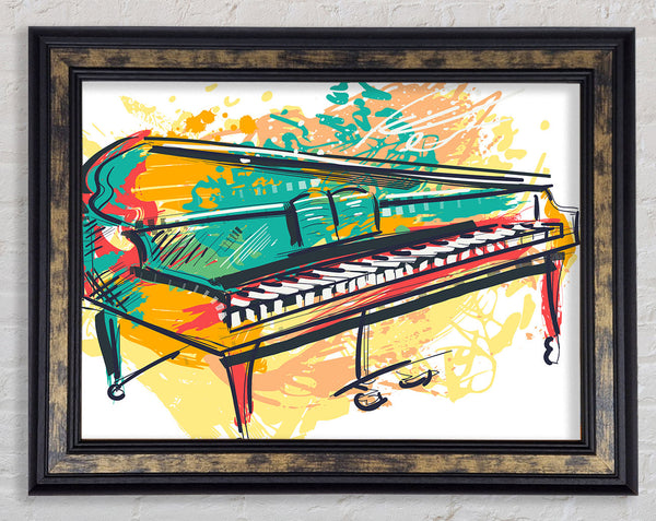 Grand piano in colour