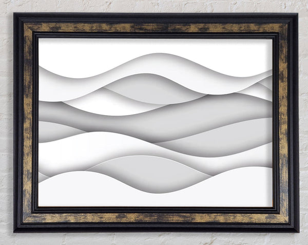 Horizontal lines of curviture Framed Print