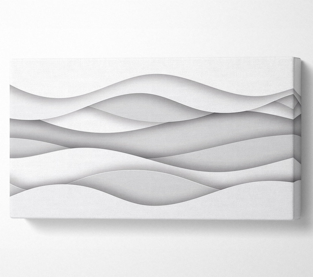  A Canvas Print of Horizontal lines of curviture Canvas Print