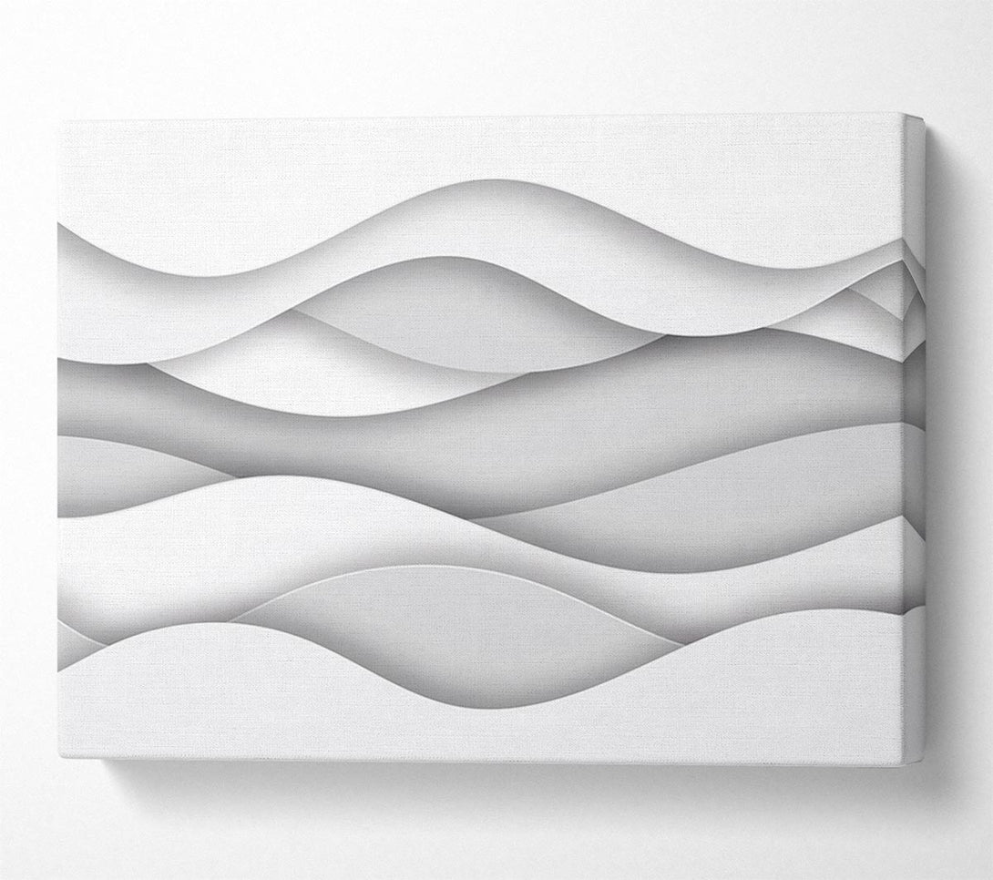  A Canvas Print of Horizontal lines of curviture Canvas Print