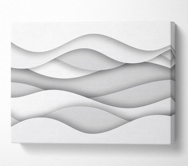  A Canvas Print of Horizontal lines of curviture Canvas Print