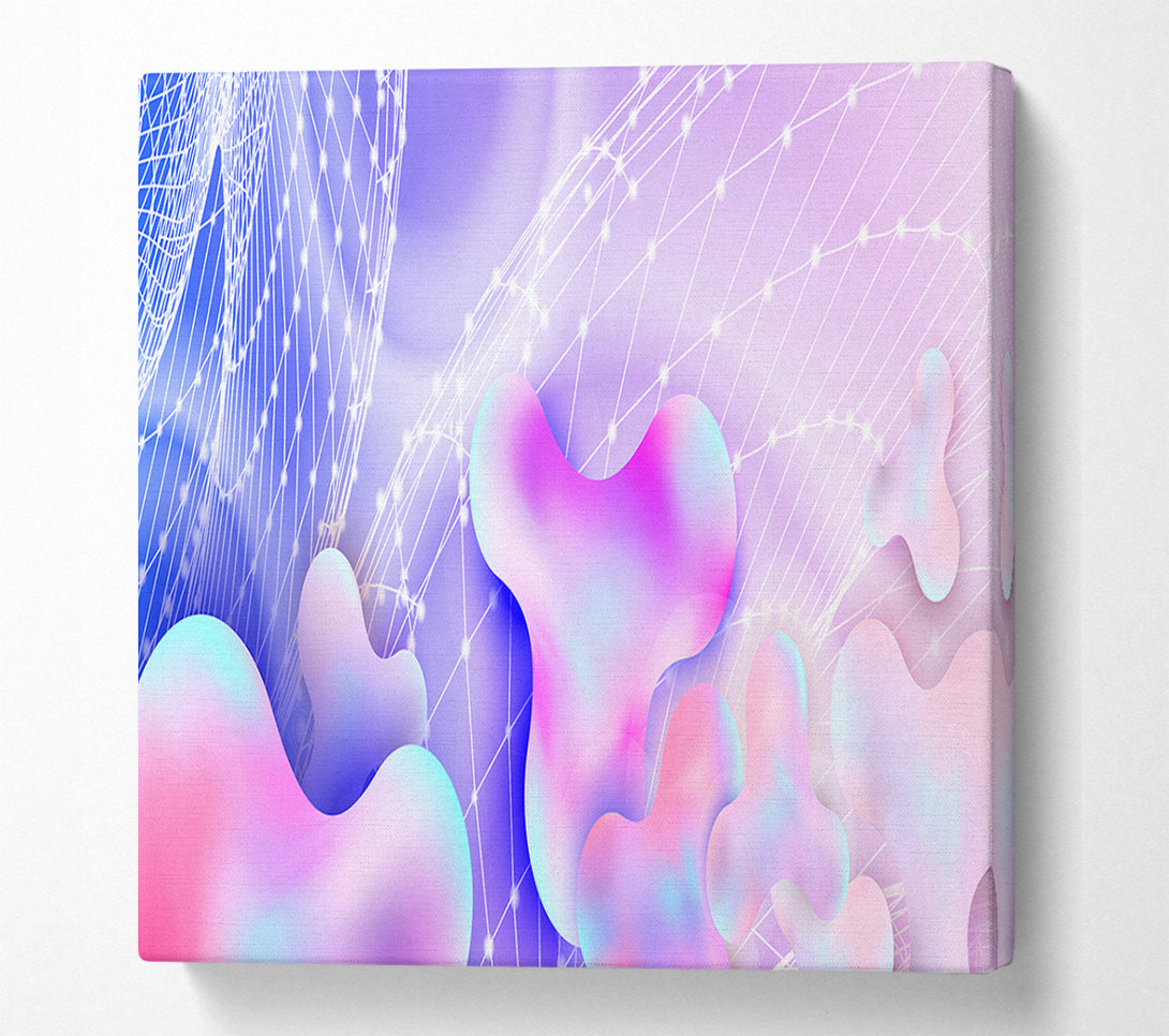  A Canvas Print of Grids and curvitures Canvas Art