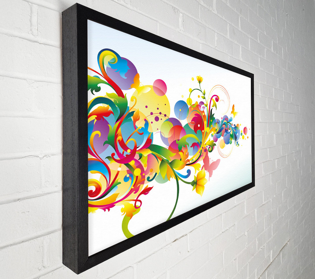  A Canvas Print of Flowing shapes of spring Canvas Art