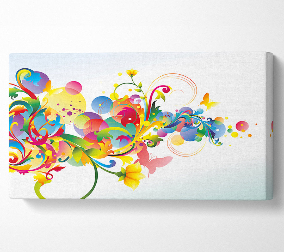  A Canvas Print of Flowing shapes of spring Canvas Art