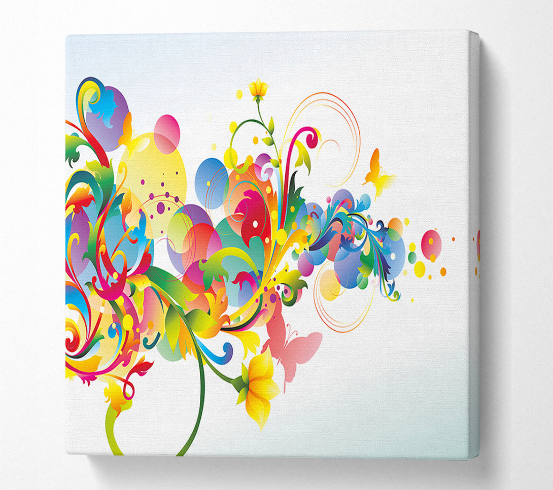  A Canvas Print of Flowing shapes of spring Canvas Art