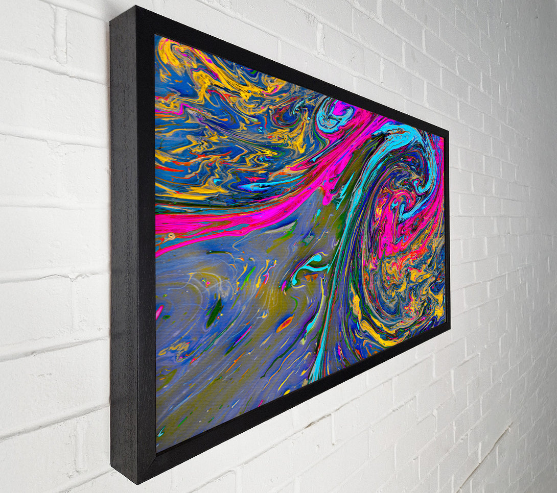  A Canvas Print of Paint flows and mixes Canvas Wall Art