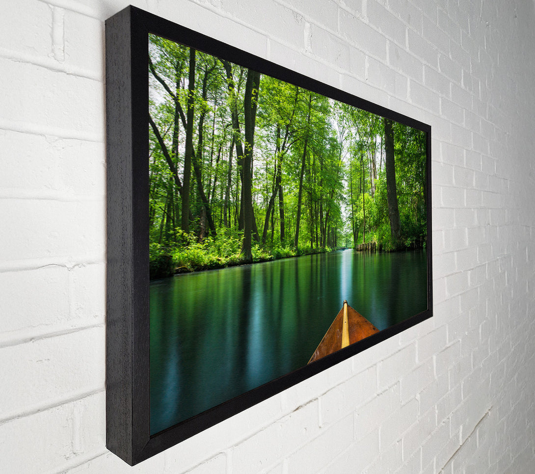 A Canvas Print of Sitting on a row boat journey Canvas Art