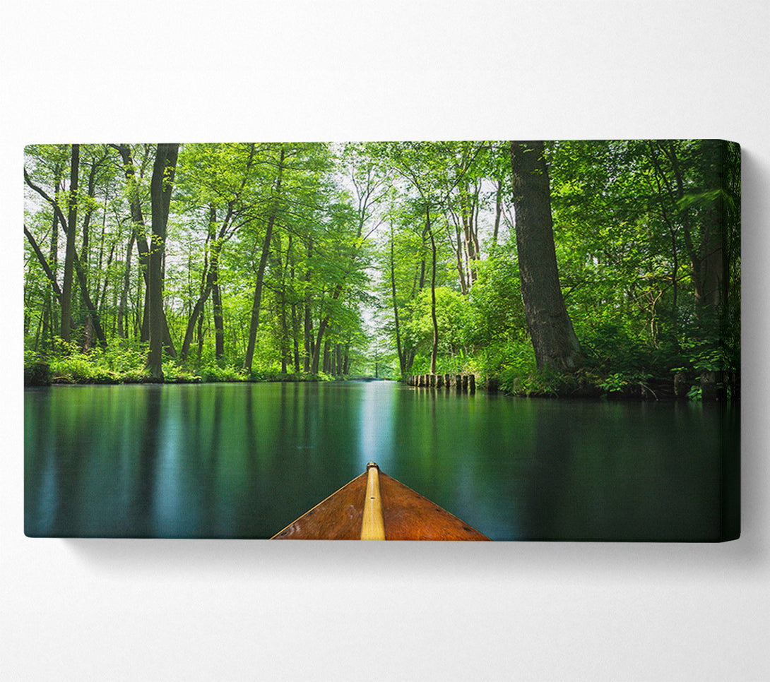  A Canvas Print of Sitting on a row boat journey Canvas Art