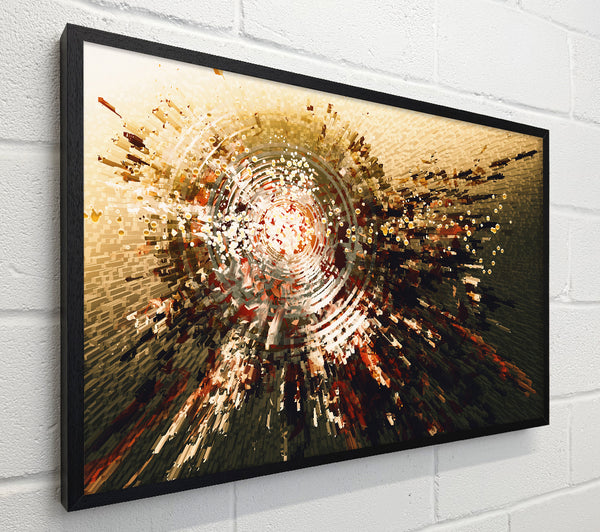 Circular explosion of cubes