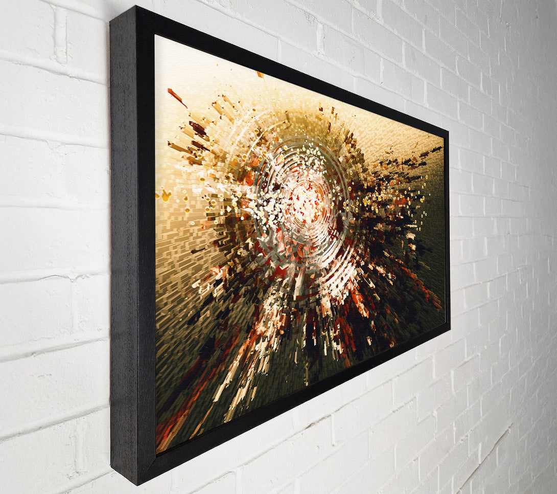  A Canvas Print of Circular explosion of cubes Canvas Art