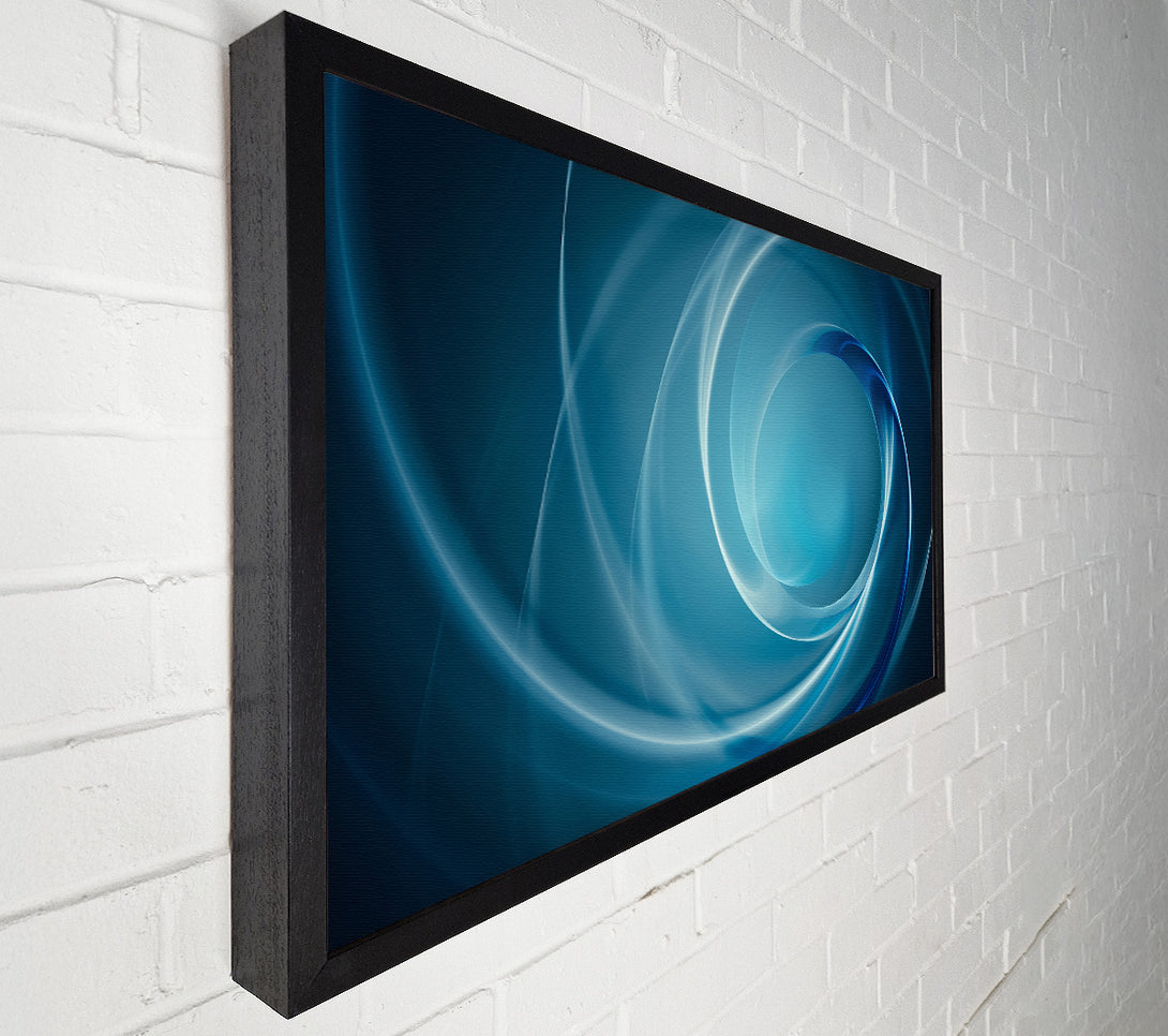  A Canvas Print of Blue circles and flows Canvas Wall Art