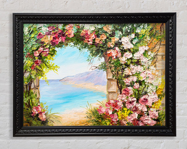 Floral View Of The Cove Watercolour