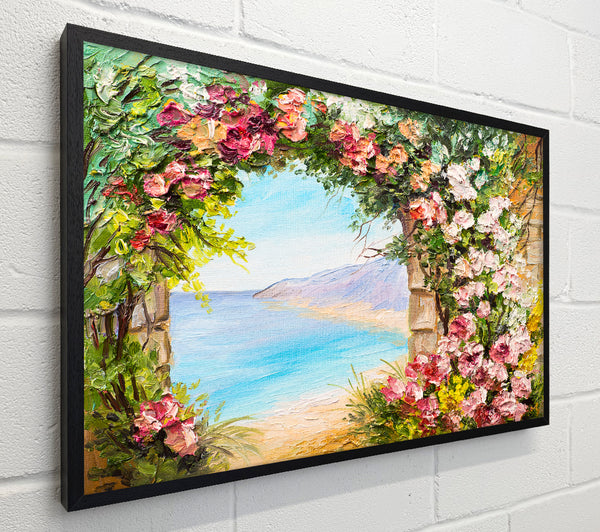 Floral View Of The Cove Watercolour