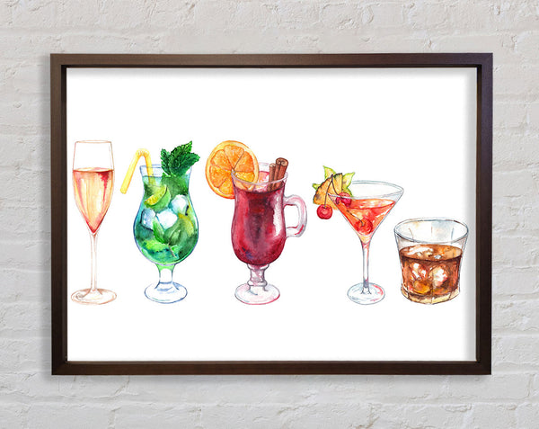 Cocktails Of Summer Framed Print