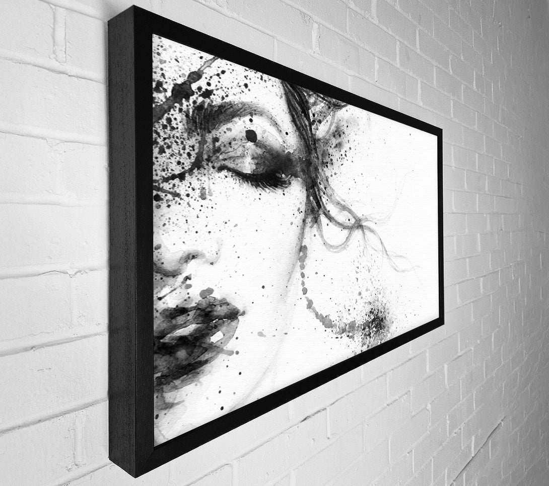  A Canvas Print of Watercolour Woman Face Canvas Wall Art