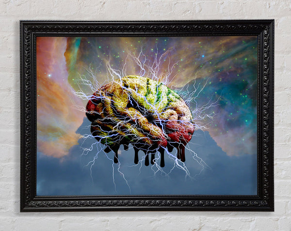 Brain Electricity Framed Print