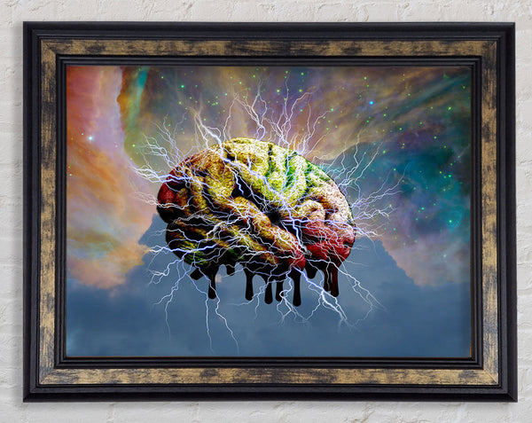 Brain Electricity Framed Print