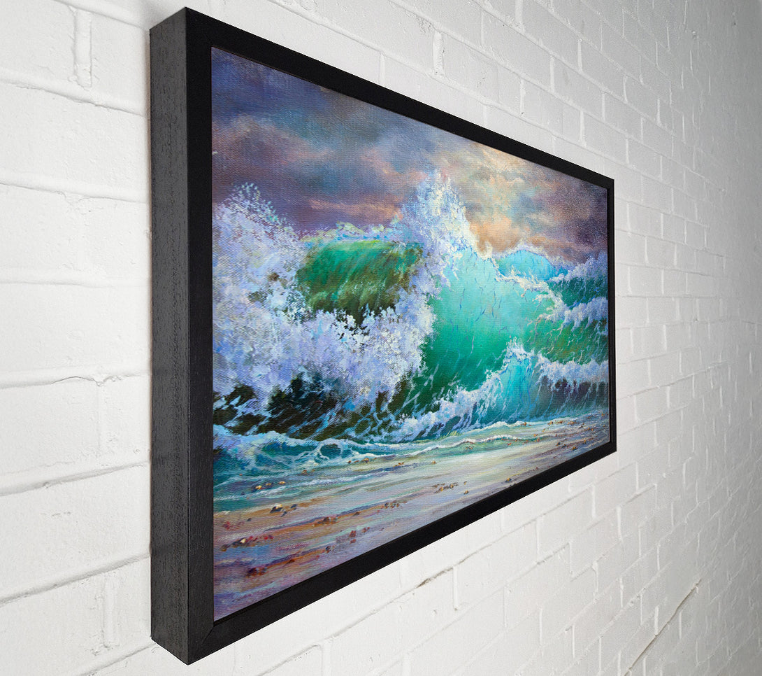  A Canvas Print of Crashing Waters Of Paint Canvas Wall Art