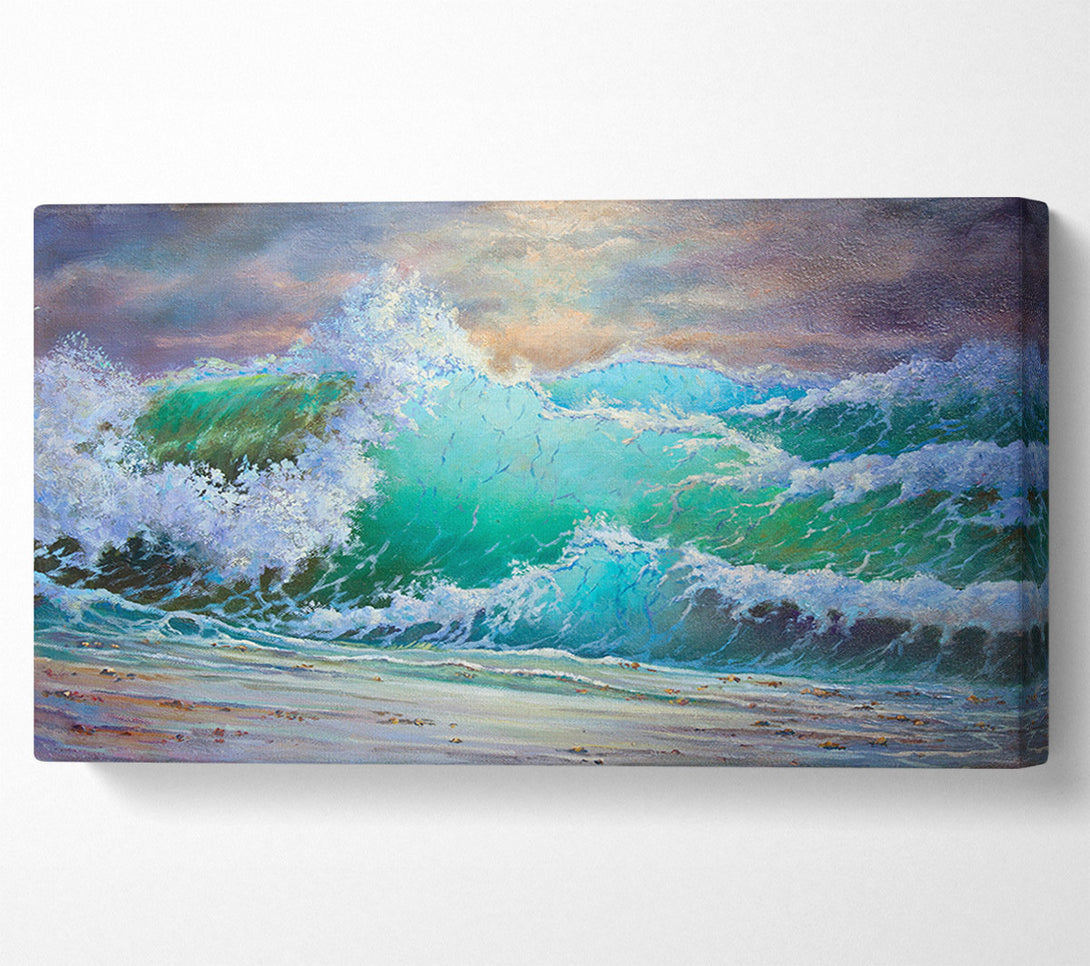  A Canvas Print of Crashing Waters Of Paint Canvas Wall Art
