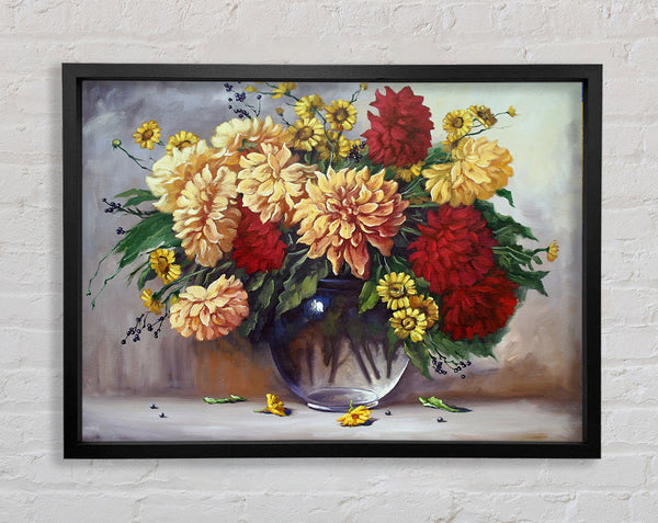 Vase Of Flowers Painting Framed Print