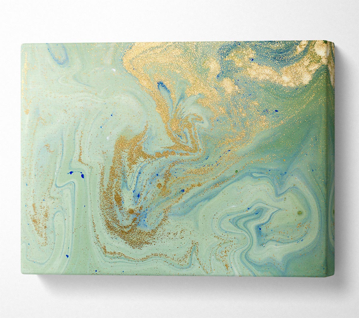 Glitter And Oil Splash Canvas Wall Art