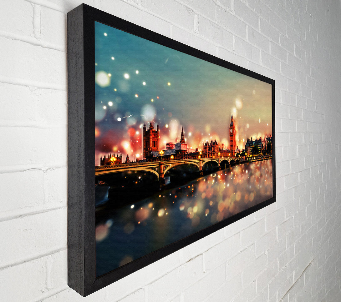 A Canvas Print of Bokeh London Houses Of Parliament Canvas Print