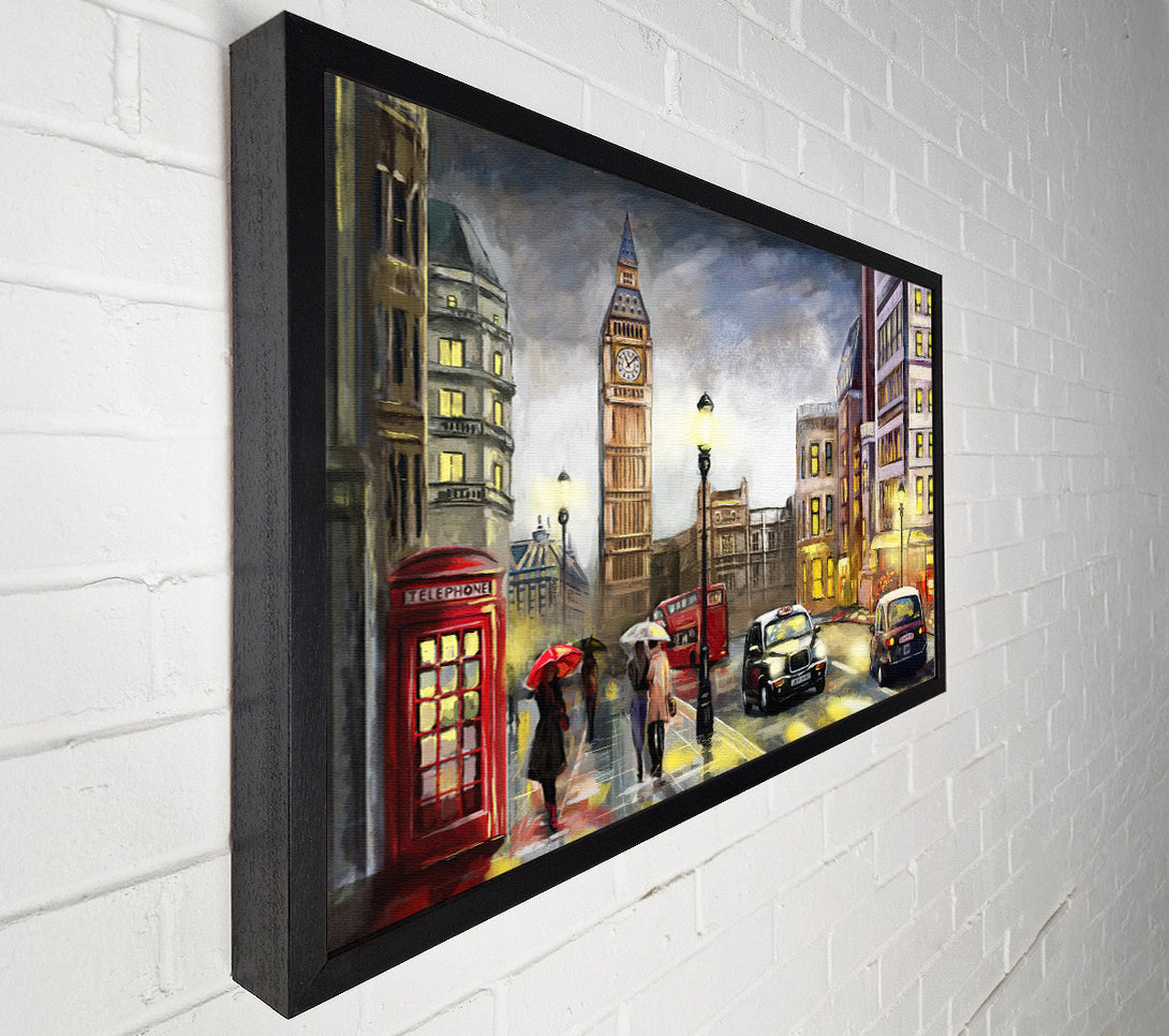  A Canvas Print of City London At Dusk Canvas Wall Art