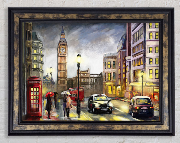 City London At Dusk Framed Print