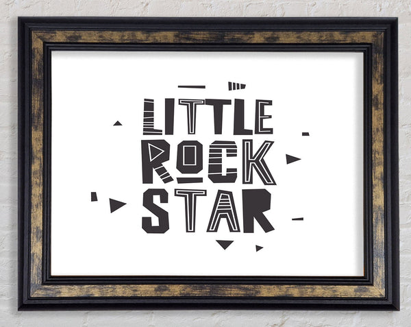 Little Rock Star Framed Print
