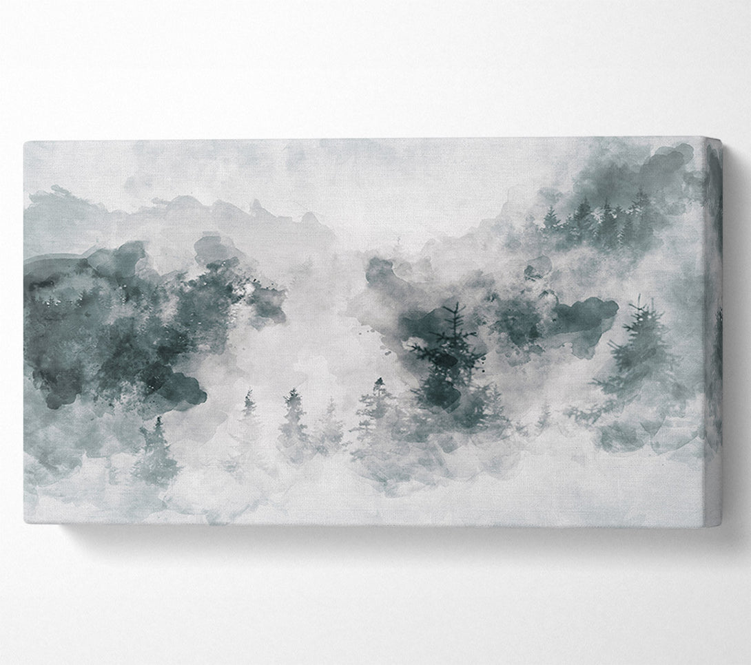  A Canvas Print of Watercolour Grey Forest Canvas Print