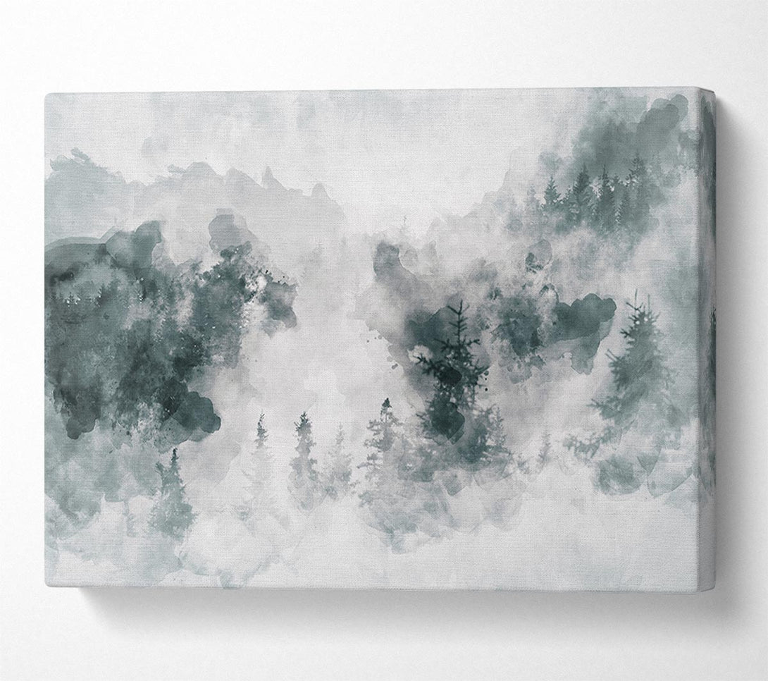  A Canvas Print of Watercolour Grey Forest Canvas Print