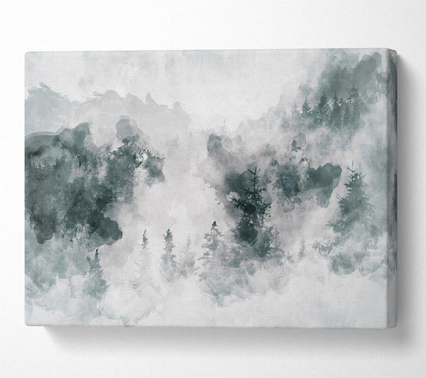 A Canvas Print of Watercolour Grey Forest Canvas Print