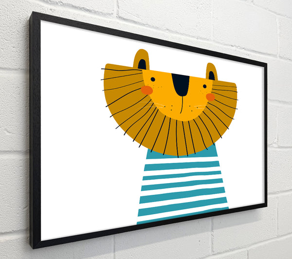 Lion In Striped Clothes