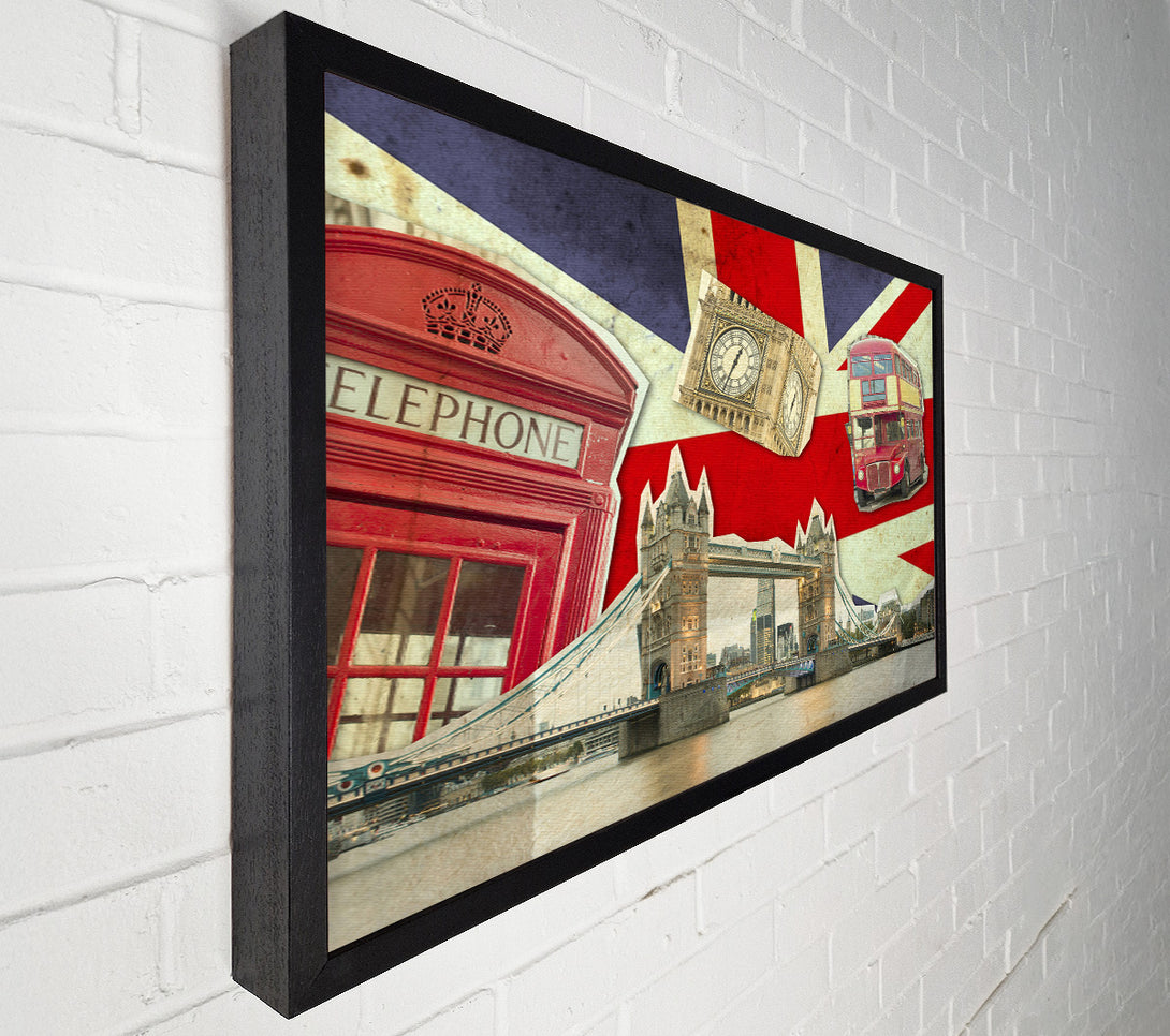  A Canvas Print of Union Jack London Icons Canvas Print