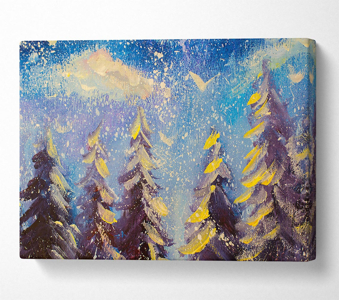  A Canvas Print of Christmas Trees Canvas Print