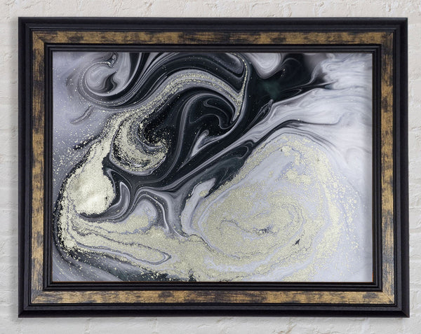 Marble Paint Texture Framed Print